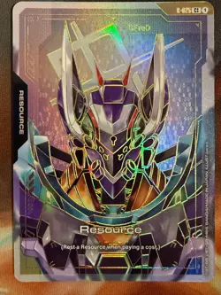 Gundam Card Game Resource R-025 C++ Rare gold Foil GFreD - Image 1