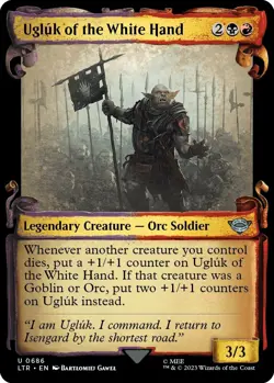 Foil - Ugluk of the White Hand (Showcase Scrolls) - 686 - Universes Beyond: T... - Image 1