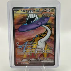 Pokemon Raging Bolt ex 196/162 SV05: Temporal Forces Holo Ultra Rare EX 240 HP - Image 1