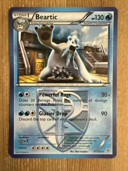 Pokemon TCG Beartic Black & White 41/135 Regular Rare MP - Image 1