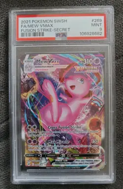 Pokemon Mew VMAX 269 Alternate Alt Art Secret 269/264 Swsh08: Fusion Strike - Image 1