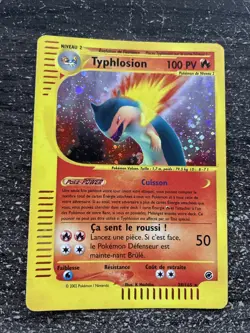 TYPHLOSION HOLO - POKEMON 28/165 EXPEDITION WIZARDS FRANCAISE ! - Image 1