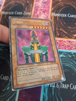 Yugioh Jinzo Misprint PSV-000 Reverse Secret Rare Unlimited Heavily Played - Image 2