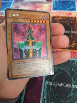 Yugioh Jinzo Misprint PSV-000 Reverse Secret Rare Unlimited Heavily Played - Image 3