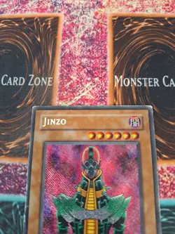 Yugioh Jinzo Misprint PSV-000 Reverse Secret Rare Unlimited Heavily Played - Image 4