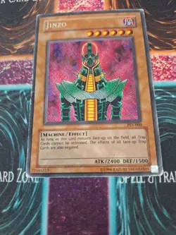 Yugioh Jinzo Misprint PSV-000 Reverse Secret Rare Unlimited Heavily Played - Image 5