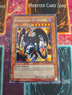 Yu-Gi-Oh! Archfiend of Gilfer RP02-EN094 Secret Rare Unlimited Near Mint - Image 1