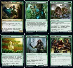 Lathril's Cut-Elves-100 Card Magic the Gathering Commander Deck-MTG- Dwynen NM - Image 1
