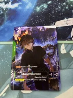 Gundam Card Game Duo Maxwell GD01-090 R+ Alternate Art Newtype Rising M/NM - Image 1