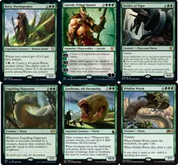 EDH Wurm Deck - Baru Commander MTG Magic the Gathering - Grothama - Garruk - NM - Image 1