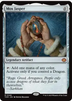 Magic: The Gathering Mox Jasper Mythic Foil Artifact Promo Belledin - Image 1