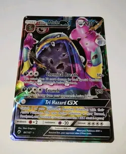Pokemon ALOLAN MUK GX 84/147 Burning Shadows 2017 Ultra Rare Holo Card🌟 NM 🌟 - Image 1