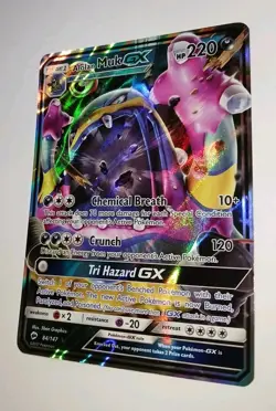 Pokemon ALOLAN MUK GX 84/147 Burning Shadows 2017 Ultra Rare Holo Card🌟 NM 🌟 - Image 2