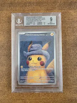 Pokemon x Van Gogh Museum: Pikachu with Grey Felt Hat Promo Card 820650856891 - Image 1