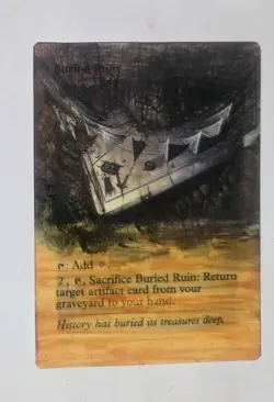 Buried Ruin - Double Masters - MTG - Uncommon - #312 - NM ALTERED - Image 1