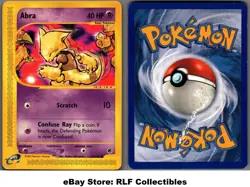 2002 Pokemon, Expedition, #93/165 Abra, Common (b) - Image 1