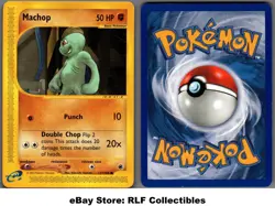 2002 Pokemon, Expedition, #117/165 Machop, Common - Image 1