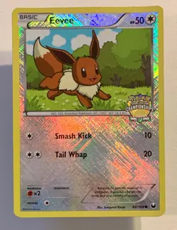 Pokemon Eevee 84/108 Dark Explorers Cross Holo Promo City Championships Eng - Image 1
