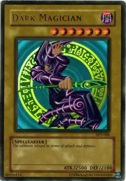 Yugioh Dark Magician SDY-006 Ultra Rare Unlimited DMG - Image 1