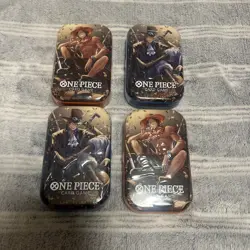 One Piece Tin Packs Vol. 2 (TS-02 OP-13) - Lot of 4 - Sealed - Image 1