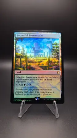 MTG Bountiful Promenade - Battle for Baldur's Gate 348- Rare Foil NM - Image 1