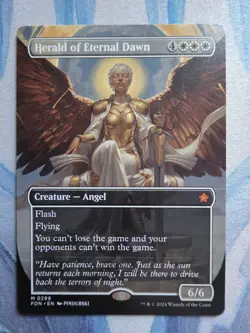 MTG Herald of Eternal Dawn (Borderless) **NM** Foundations (FDN) - Image 1