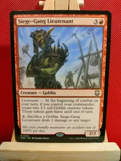 Siege-Gang Lieutenant - Modern Horizons 3 Commander - NM - Rare - MTG - Image 1