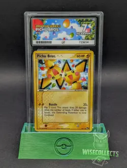 Pichu Bros. 016/017 Pop Series 3 Regular Year 2006 Graded (ACE 7) Pokemon - Image 1