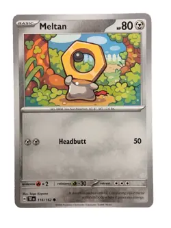 New: 2024 Pokemon TCG Meltan 116 Sv05: Temporal Forces Regular Common - Image 1
