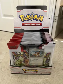 Pokemon TCG SV03 Obsidian Flames Triple (3 Pack) Blister ×12 Unsealed Display 36 - Image 1