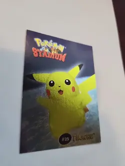 Pikachu Pokemon Stadium 25 Tip Shiny Card WOTC - Image 1