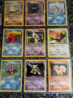 Pokemon Collection Binder Vintage Lot of Cards Holos Rares WoTC Etc - Image 5