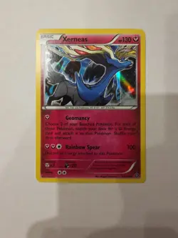 Xerneas 81/114 Pokemon TCG Steam Siege Holo Rare NM - Image 1