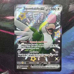 Pokemon TCG Squawkabilly Ex Paldean Fates Shiny Ultra Rare 223/091 - Image 1