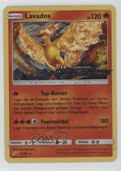 Moltres German Pokemon Sun & Moon Team Up #19 - Image 1