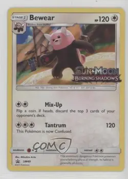 Bewear (Burning Shadows Prerelease) Pokemon Sun & Moon Black Star Promo #SM49 - Image 1