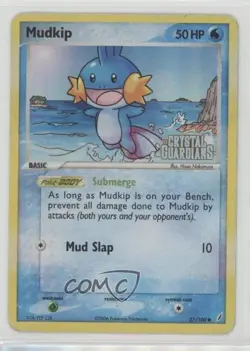 Mudkip Reverse Foil Pokemon EX Crystal Guardians #57 2006 - Image 1