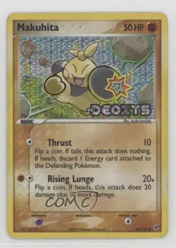 Makuhita Reverse Foil Pokemon EX Deoxys #65 2005 - Image 1