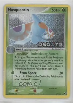 Masquerain Reverse Foil Pokemon EX Deoxys #39 2005 - Image 1