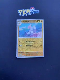 Pokemon TCG Mienshao Paradox Rift 097/182 Reverse Holo NM. - Image 1