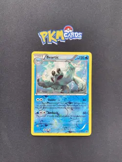 Pokemon TCG Beartic Next Destinies 37/99 Reverse Holo Rare LP. - Image 1