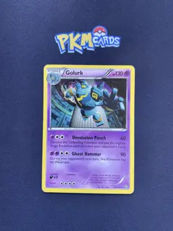 Pokemon TCG Golurk Dragons Exalted 59/124 Regular Rare MP. - Image 1
