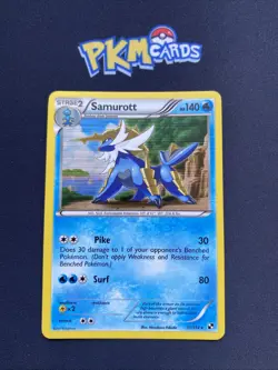 Pokemon TCG Samurott Black & White 31/114 Holo Rare LP. - Image 1
