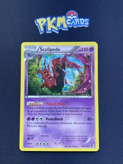 Pokemon TCG Scolipede Boundaries Crossed 74/149 Holo Rare LP. - Image 1