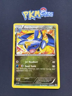 Pokemon TCG Garchomp Dragons Exalted 91/124 Reverse Holo Rare LP. - Image 1