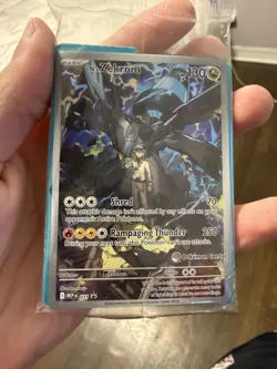 N's Zekrom 031 Ascended Heroes ETB Promo Pokemon Center Stamp - SEALED IN HAND - Image 1