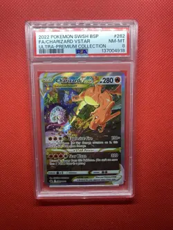 Pokemon TCG 2022 Charizard VSTAR SWSH262 Ultra-Premium Holo Promo PSA 8 - Image 1
