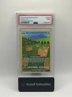 2023 Pokemon Crown Zenith Ditto Galarian Gallery #GG22/GG70 PSA 9 - Image 1