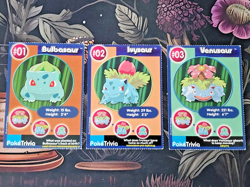 Pokemon PokeTrivia Burger King Promo Set 1999 - Bulbasaur Ivysaur Venusaur - Image 1