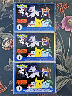 Pokemon PokeTrivia Burger King Promo Set 1999 - Bulbasaur Ivysaur Venusaur - Image 2